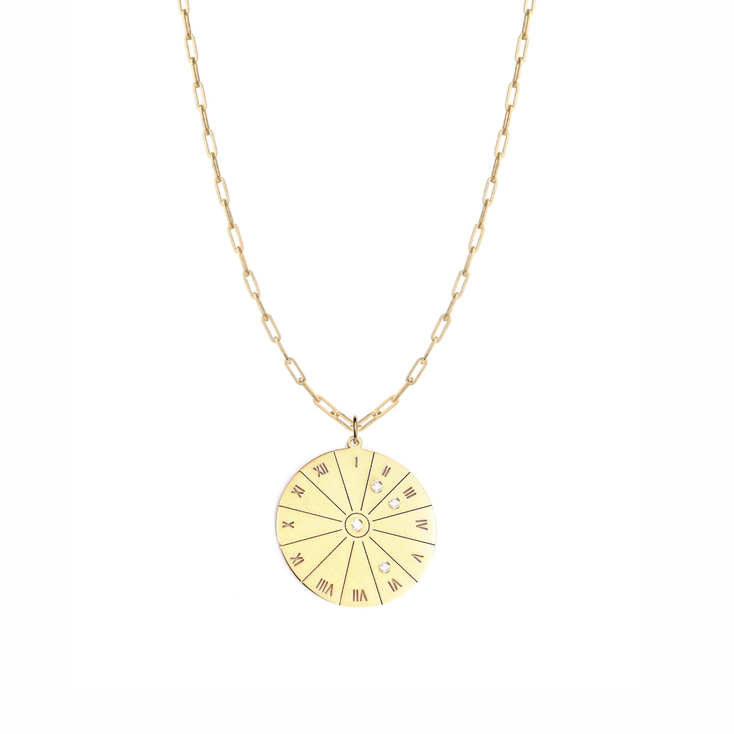 Aztec Calendar Necklace (24K Gold Filled) – Rosarios Y Mas